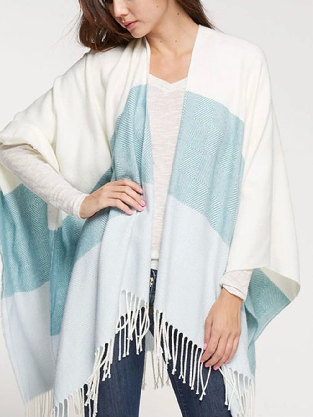 Lovestitch Vanilla Mint Poncho